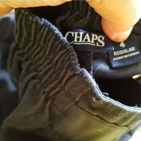 Chaps Girls Dark Blue School Uniform Skort Size 4 Pleated Elastic Waist - Picture 2 of 2